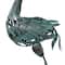 Set of 2 Green Metal Coastal Garden Sculpture, 40", 38"